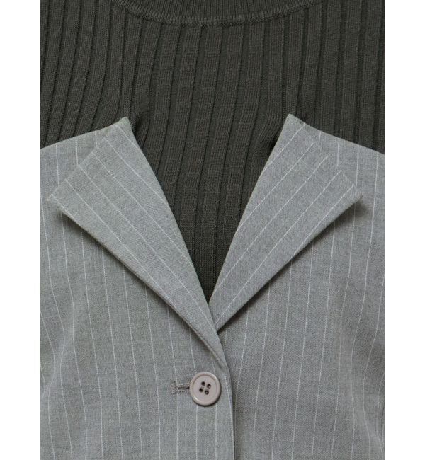 LAGUNAMOON「ボタンジレドッキングニットワンピース」|ワンピース|