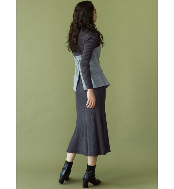 LAGUNAMOON「ボタンジレドッキングニットワンピース」|ワンピース|