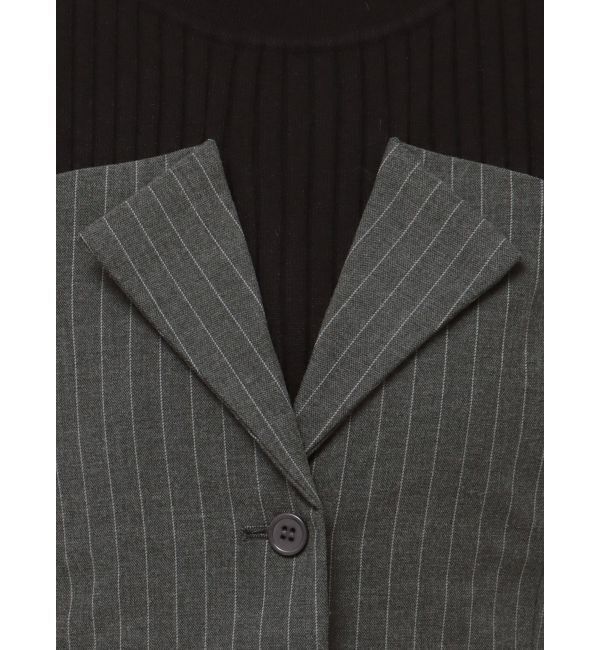 LAGUNAMOON「ボタンジレドッキングニットワンピース」|ワンピース|