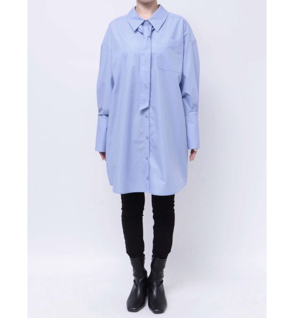 LAGUNAMOON「タイセットミニシャツワンピース」|シャツ・ブラウス|