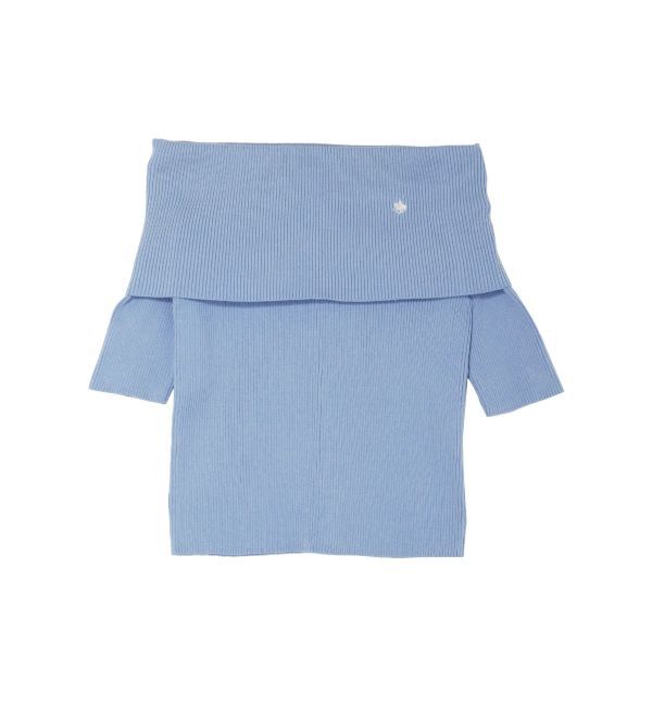 LAGUNAMOON「【POLO BCSコラボ】オフショルニットプルオーバー」|ニット・セーター|