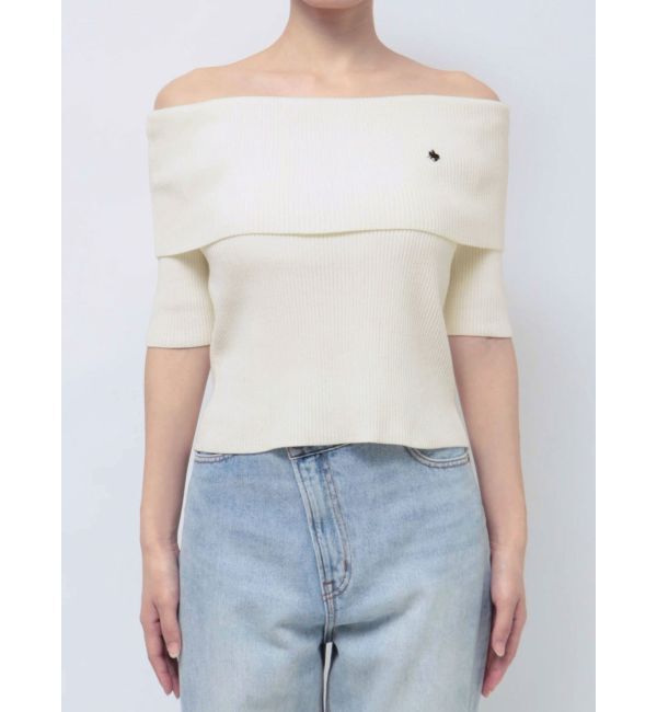 LAGUNAMOON「【POLO BCSコラボ】オフショルニットプルオーバー」|ニット・セーター|