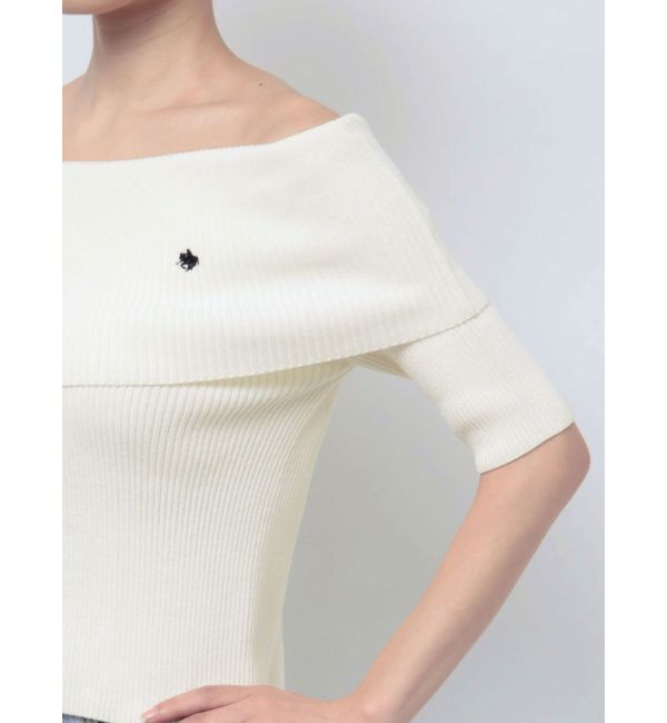 LAGUNAMOON「【POLO BCSコラボ】オフショルニットプルオーバー」|ニット・セーター|