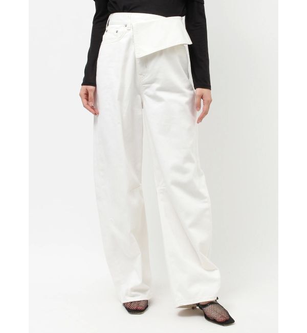 LAGUNAMOON「ウエストラペルデニムパンツ」|デニム|