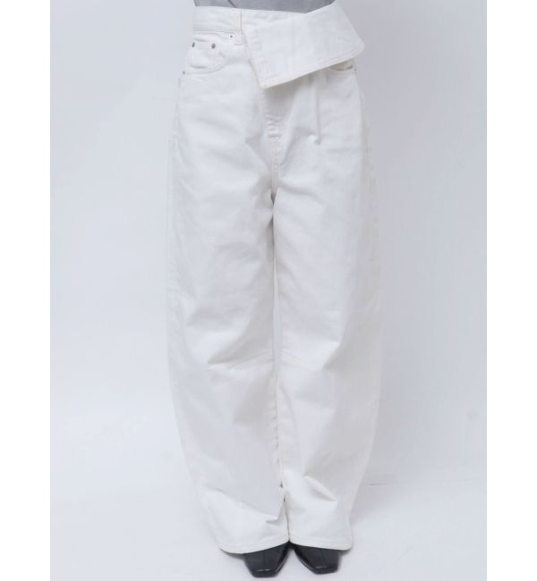 LAGUNAMOON「ウエストラペルデニムパンツ」|デニム|