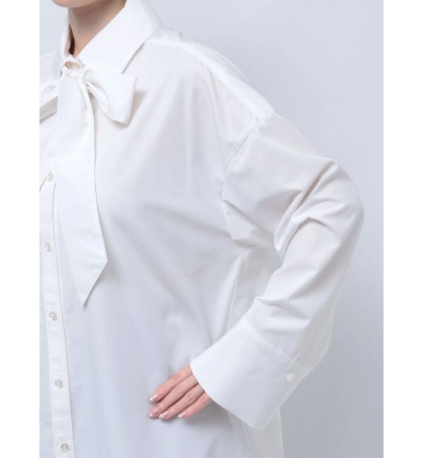 LAGUNAMOON「【柳橋唯コラボ】ワイドスリーブタイネックシャツ」|シャツ・ブラウス|