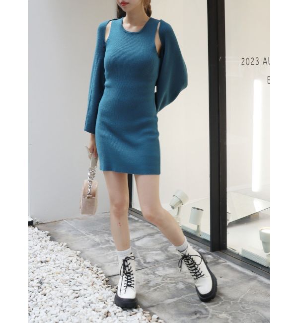 EVRIS「ボレロセットニットワンピース」|ワンピース|