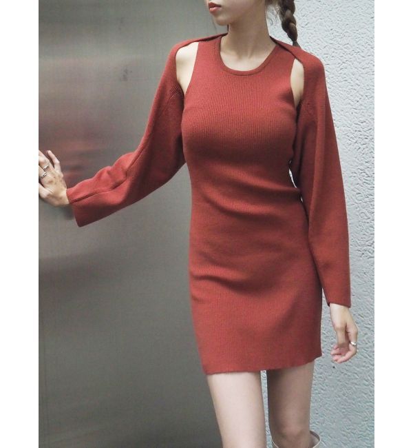 EVRIS「ボレロセットニットワンピース」|ワンピース|