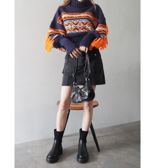 EVRIS「カーゴポケットデニムミニスカート」|スカート|