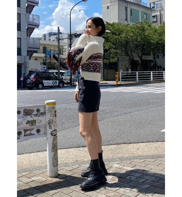 EVRIS「カーゴポケットデニムミニスカート」|スカート|