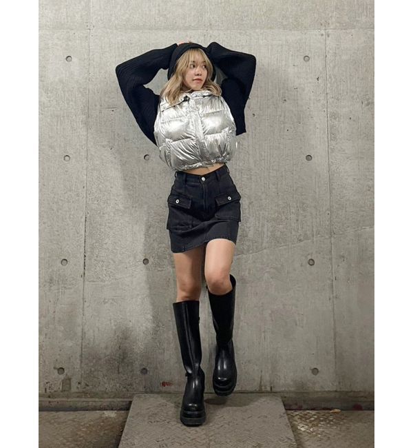 EVRIS「カーゴポケットデニムミニスカート」|スカート|