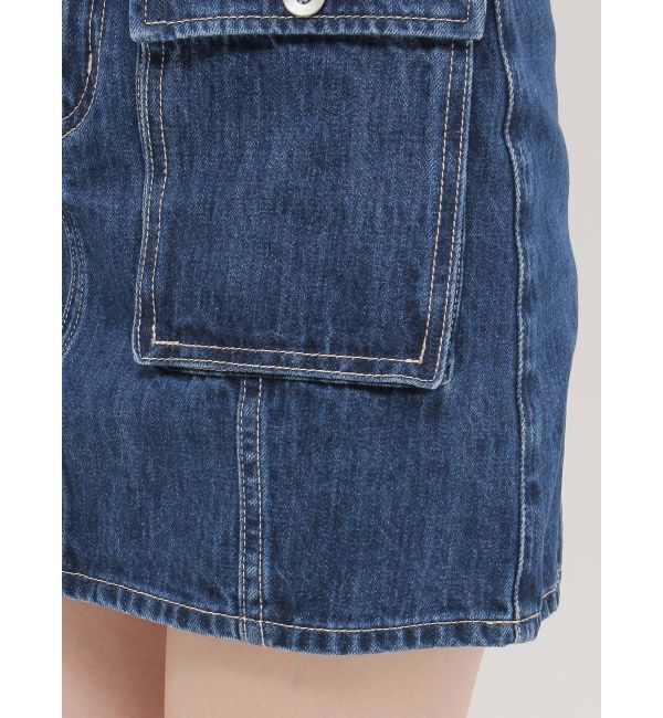 EVRIS「カーゴポケットデニムミニスカート」|スカート|