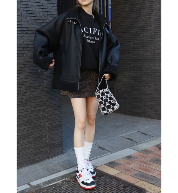 EVRIS「オーバーサイズボアブルゾン」|ブルゾン・スタジャン|