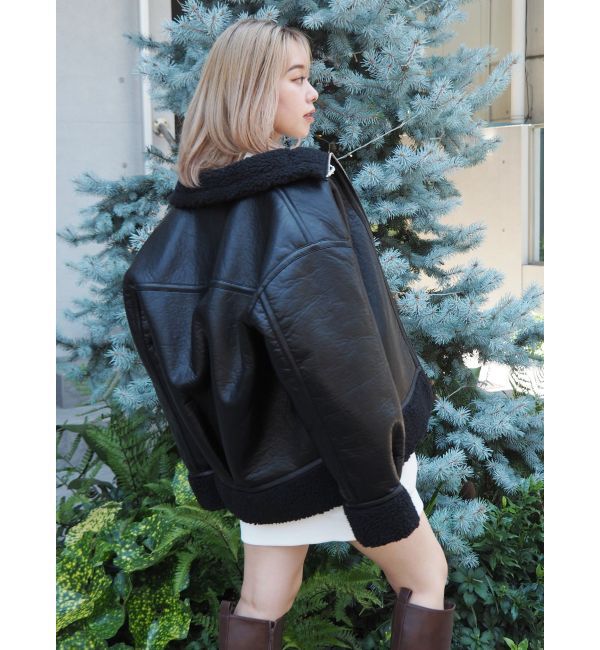 EVRIS「オーバーサイズボアブルゾン」|ブルゾン・スタジャン|