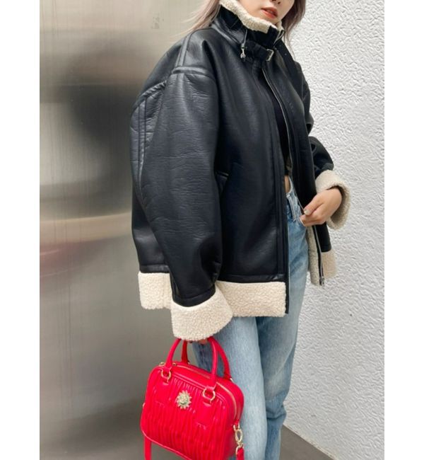 EVRIS「オーバーサイズボアブルゾン」|ブルゾン・スタジャン|