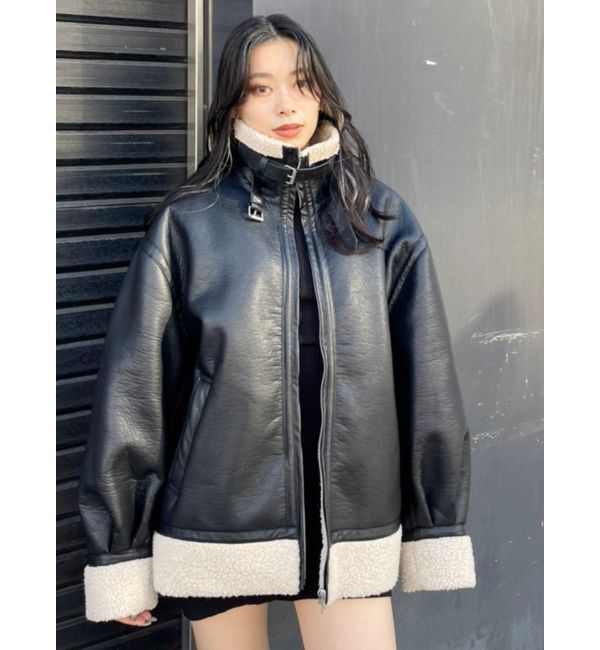 EVRIS「オーバーサイズボアブルゾン」|ブルゾン・スタジャン|