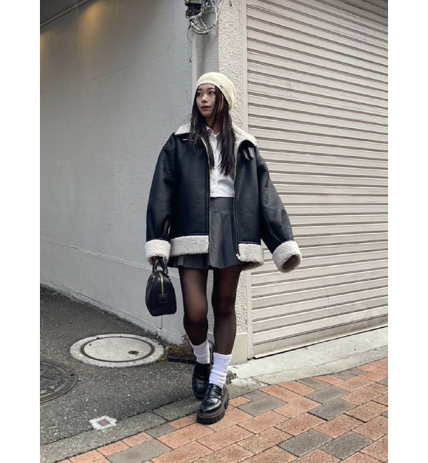 EVRIS「オーバーサイズボアブルゾン」|ブルゾン・スタジャン|