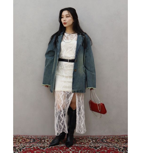 EVRIS「オーバーサイズデニムジャケット【セットアップ着用可能】」|デニムジャケット|