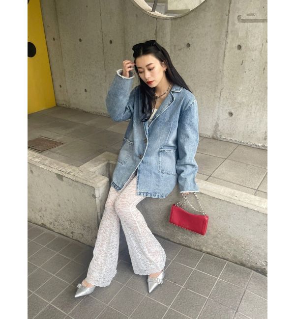 EVRIS「オーバーサイズデニムジャケット【セットアップ着用可能】」|デニムジャケット|