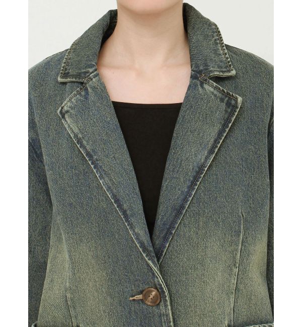 EVRIS「オーバーサイズデニムジャケット【セットアップ着用可能】」|デニムジャケット|