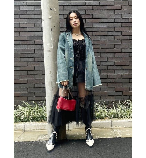 EVRIS「オーバーサイズデニムジャケット【セットアップ着用可能】」|デニムジャケット|