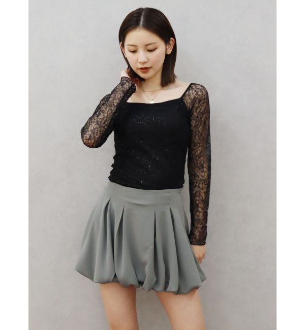 EVRIS「バルーンミニスカート」|スカート|