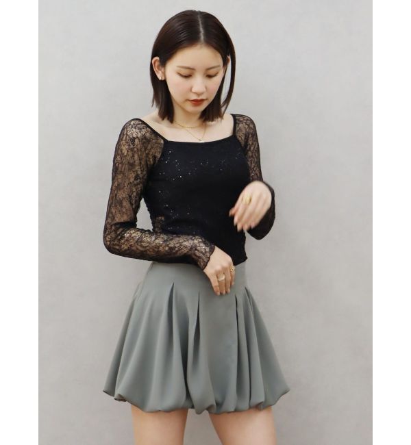 EVRIS「バルーンミニスカート」|スカート|