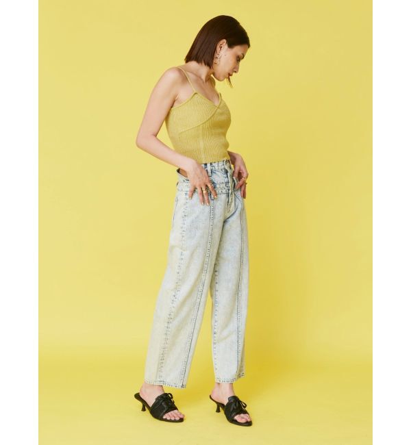 EVRIS「レイヤードデザインデニムパンツ」|デニム|