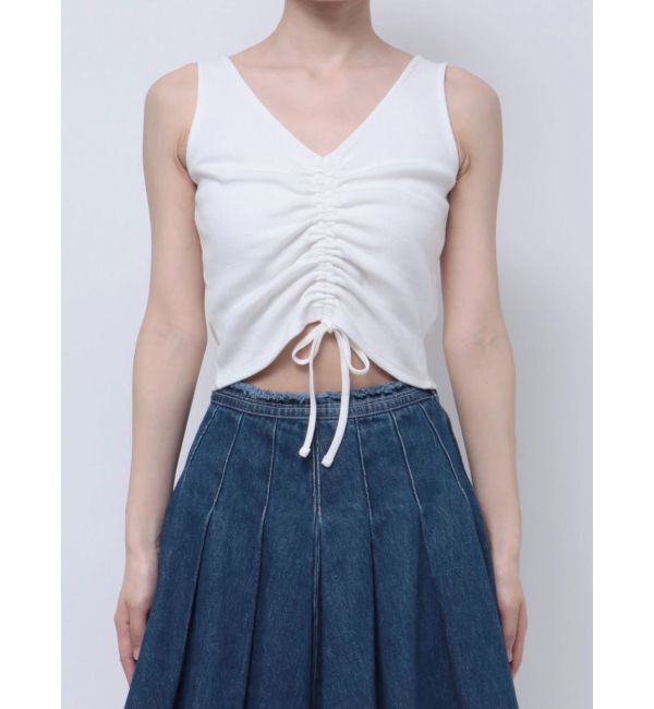 EVRIS「ギャザーリボンタンクトップ」|タンクトップ|