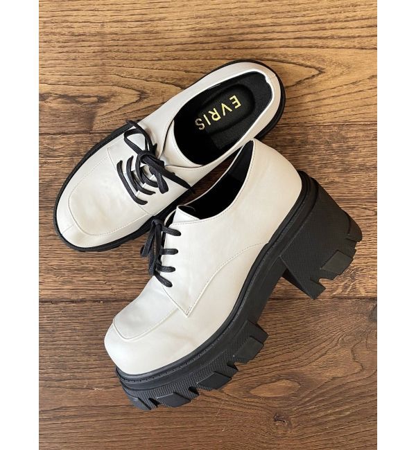 EVRIS「レースアッププラットフォームシューズ」|ローファー|