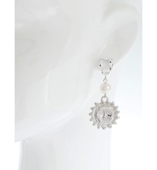 EVRIS「STONE MIX SUNNY MOTIFピアス」|ピアス|