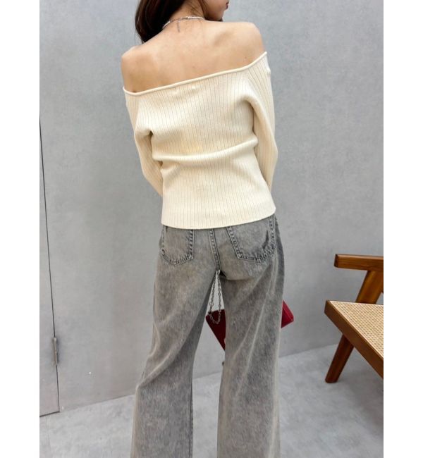 EVRIS「2WAYリボンデザインタイトニットトップス」|ニット・セーター|