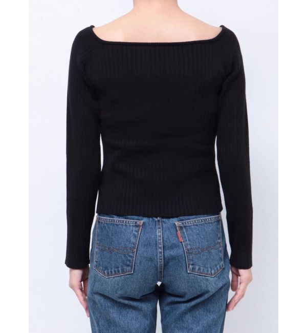 EVRIS「2WAYリボンデザインタイトニットトップス」|ニット・セーター|