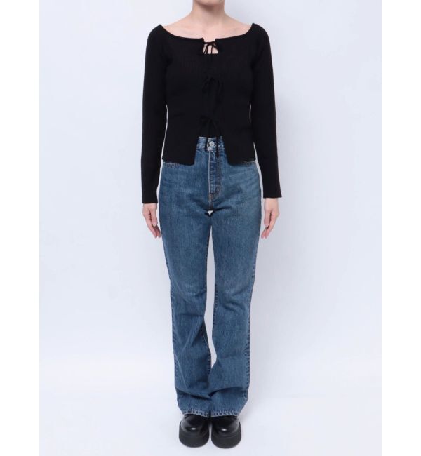 EVRIS「2WAYリボンデザインタイトニットトップス」|ニット・セーター|