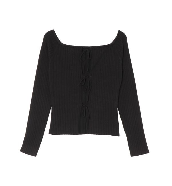 EVRIS「2WAYリボンデザインタイトニットトップス」|ニット・セーター|