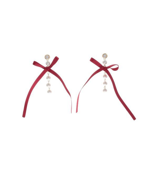 EVRIS「RIBBON PEARLピアス」|ピアス|
