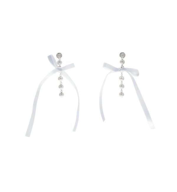 EVRIS「RIBBON PEARLピアス」|ピアス|