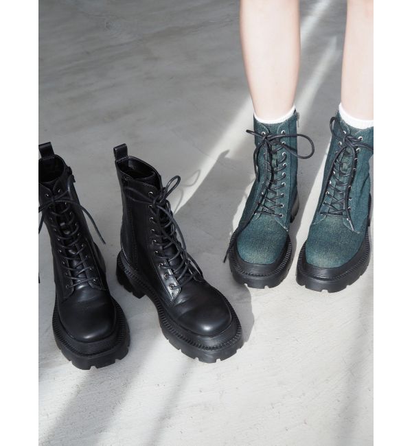 EVRIS「レースアップインソールワークブーツ」|ショートブーツ|