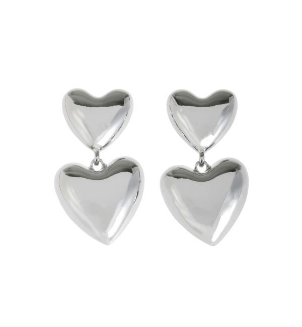 EVRIS「DOUBLE HEARTピアス」|ピアス|シルバー