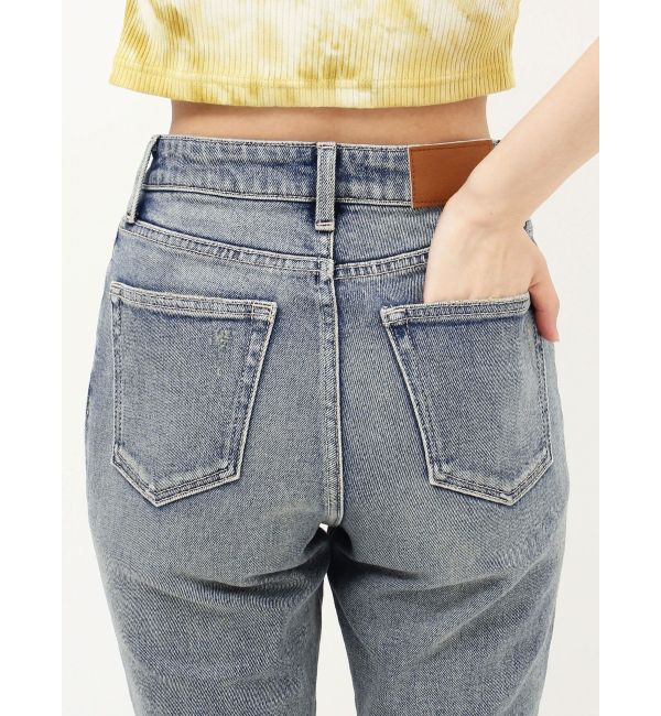 EVRIS「スリムフレアダメージデニムパンツ」|デニム|