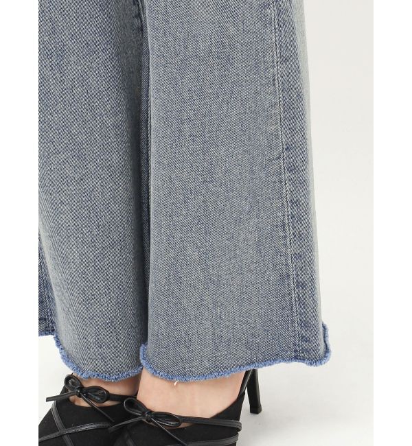 EVRIS「スリムフレアダメージデニムパンツ」|デニム|