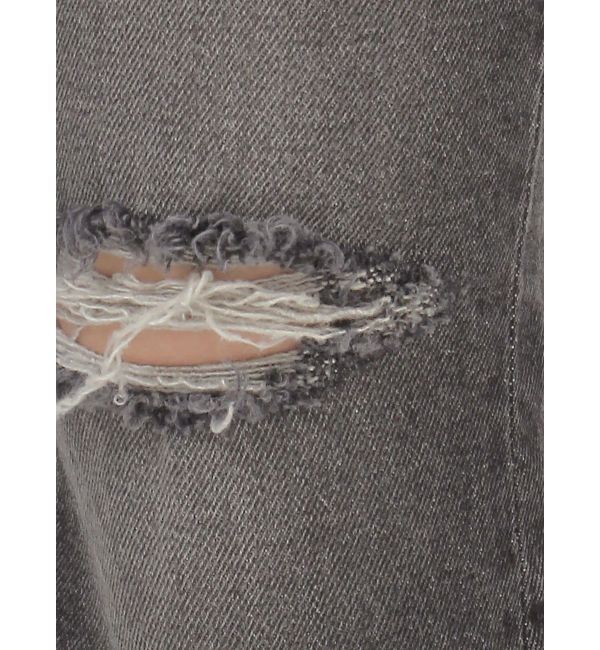 EVRIS「スリムフレアダメージデニムパンツ」|デニム|