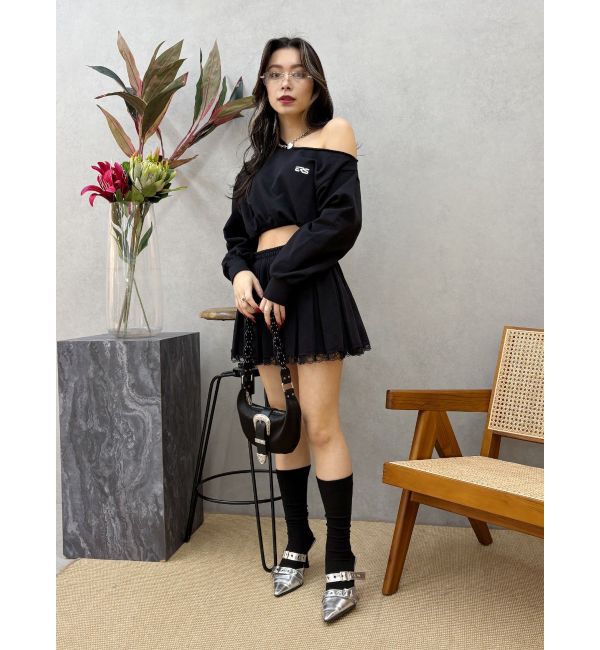 EVRIS「プリーツスウェットミニスカート【セットアップ着用可能】」|スカート|