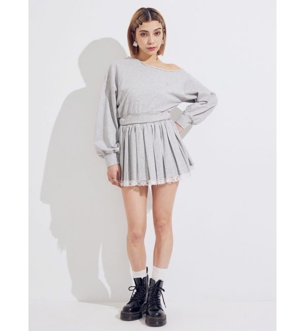 EVRIS「プリーツスウェットミニスカート【セットアップ着用可能】」|スカート|