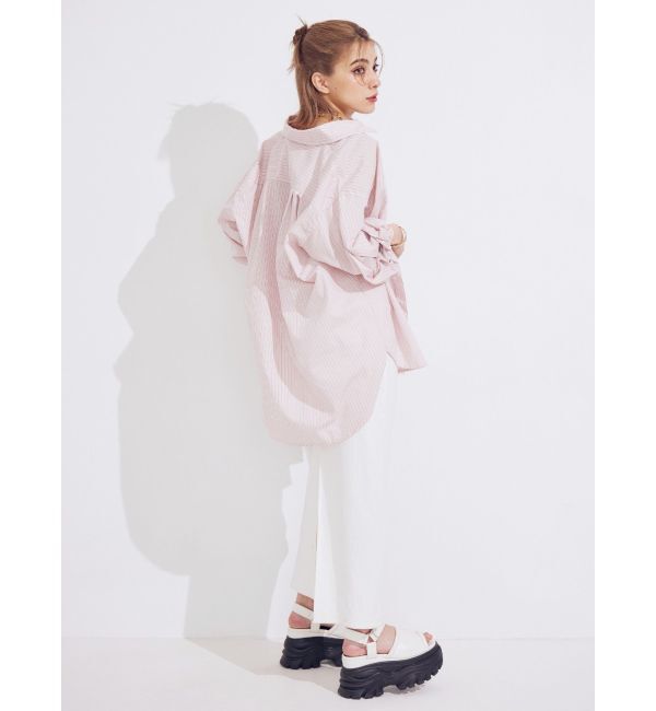 EVRIS「E emblemオーバーサイズシャツ」|シャツ・ブラウス|