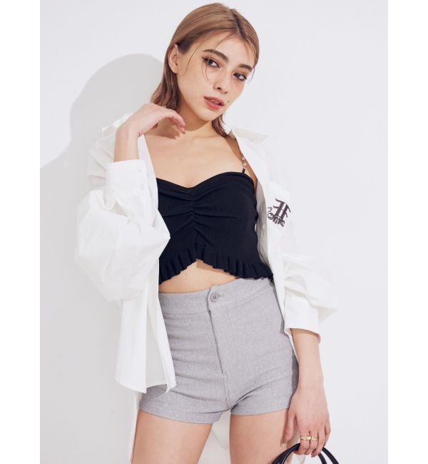 EVRIS「E emblemオーバーサイズシャツ」|シャツ・ブラウス|