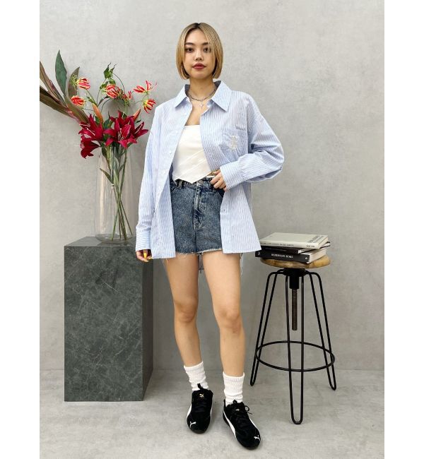 EVRIS「E emblemオーバーサイズシャツ」|シャツ・ブラウス|