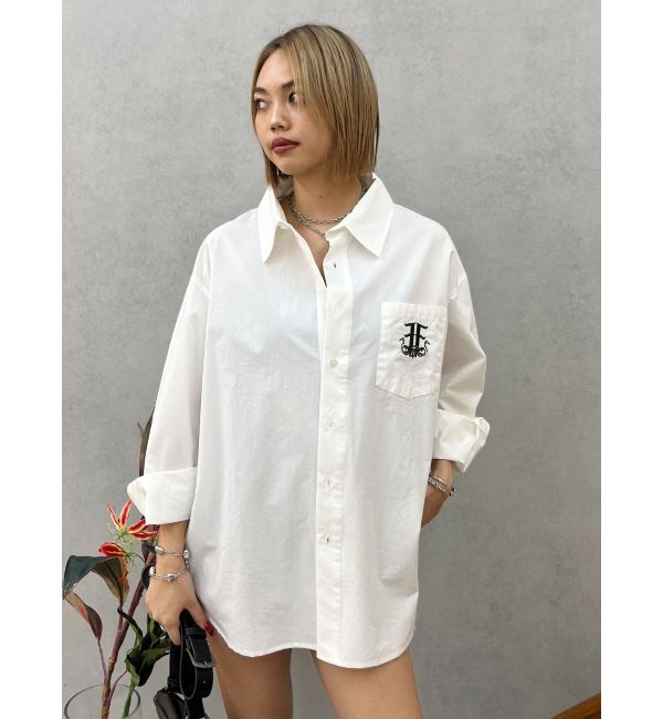 EVRIS「E emblemオーバーサイズシャツ」|シャツ・ブラウス|