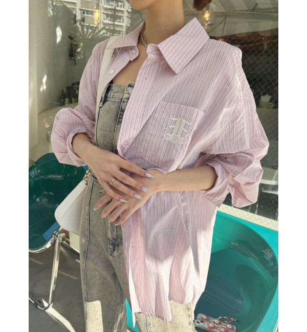 EVRIS「E emblemオーバーサイズシャツ」|シャツ・ブラウス|