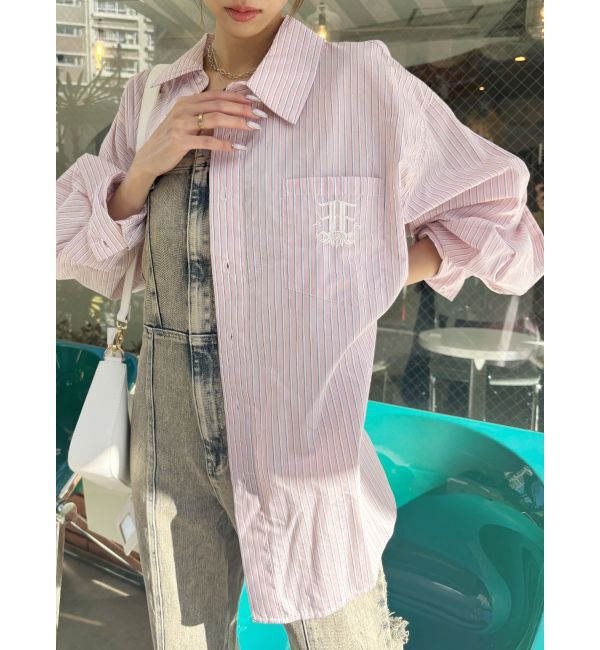 EVRIS「E emblemオーバーサイズシャツ」|シャツ・ブラウス|